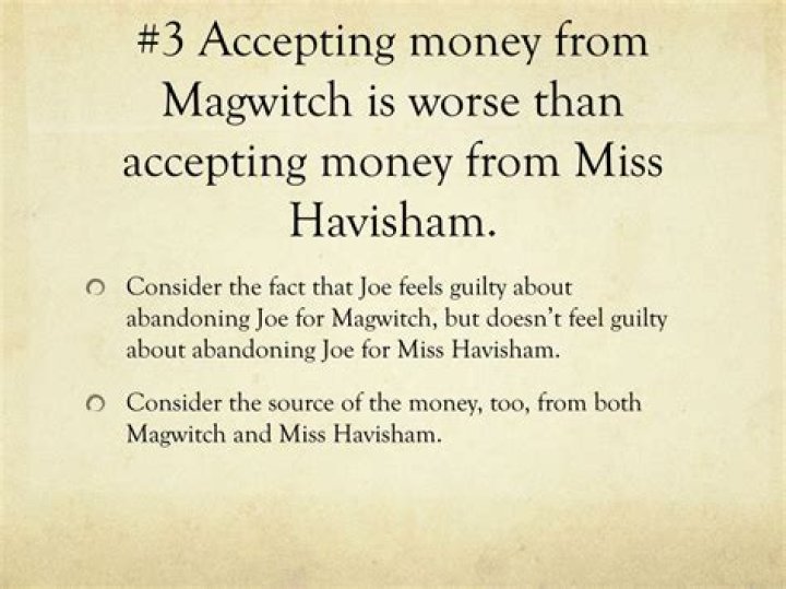 How does magwitch get his money