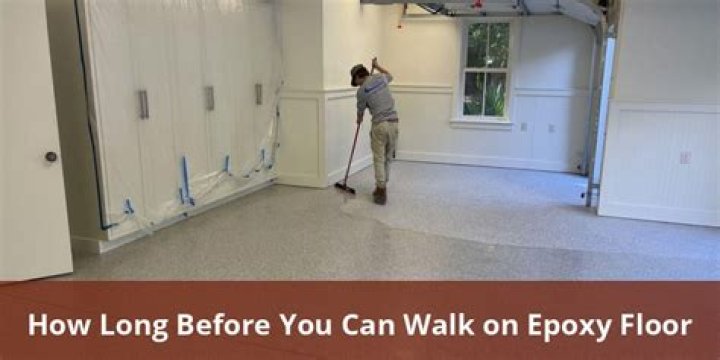 How long before you can walk on epoxy floor