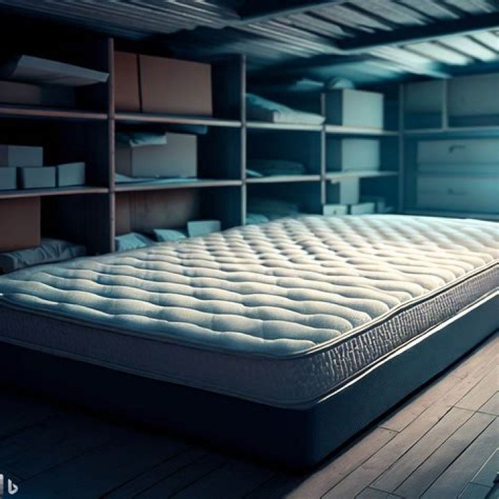 How long can you store a memory foam mattress on its side