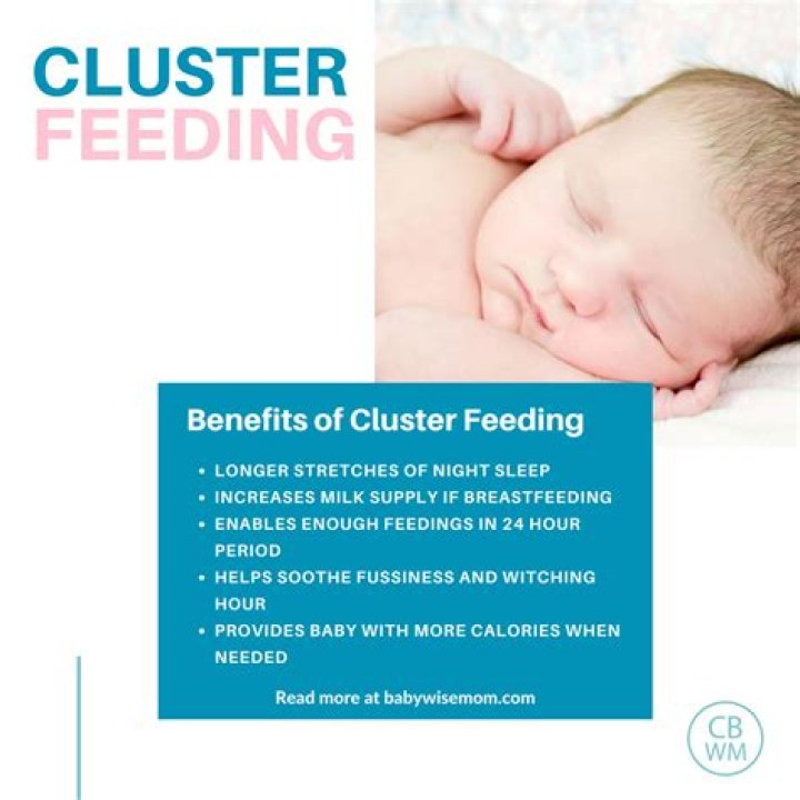 How long does cluster feeding last for