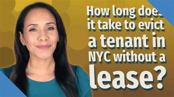 How long does it take to evict a commercial tenant in NYC