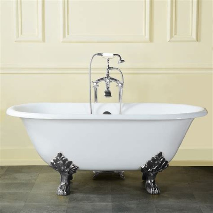 How much does a cast iron claw foot tub weigh