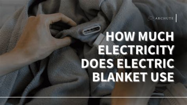 How much power does electric blanket use
