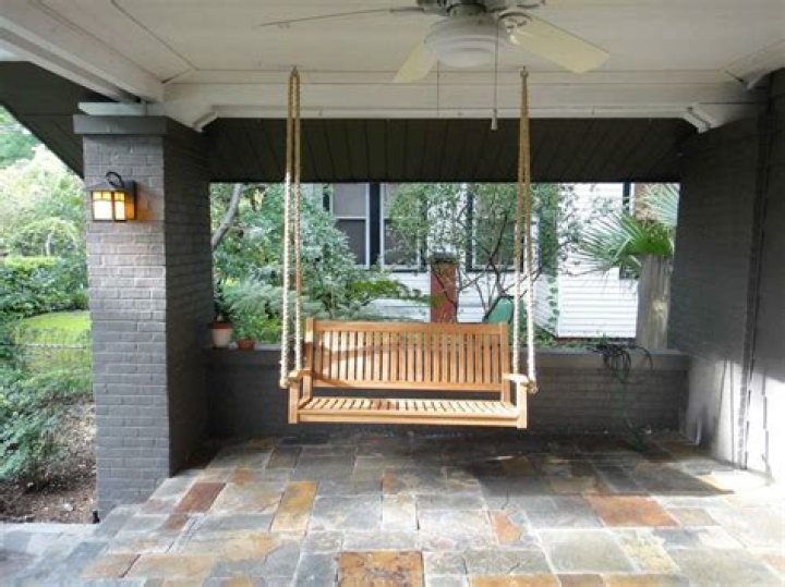 How much space do you need to hang a porch swing