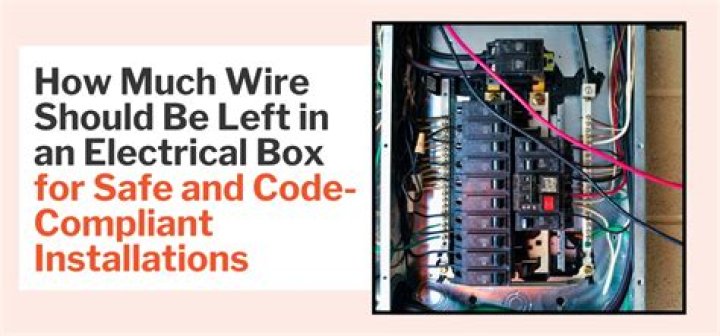 How much wire do you leave out of box