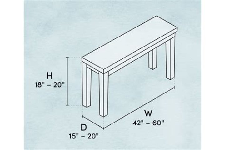 How tall should an entryway bench be
