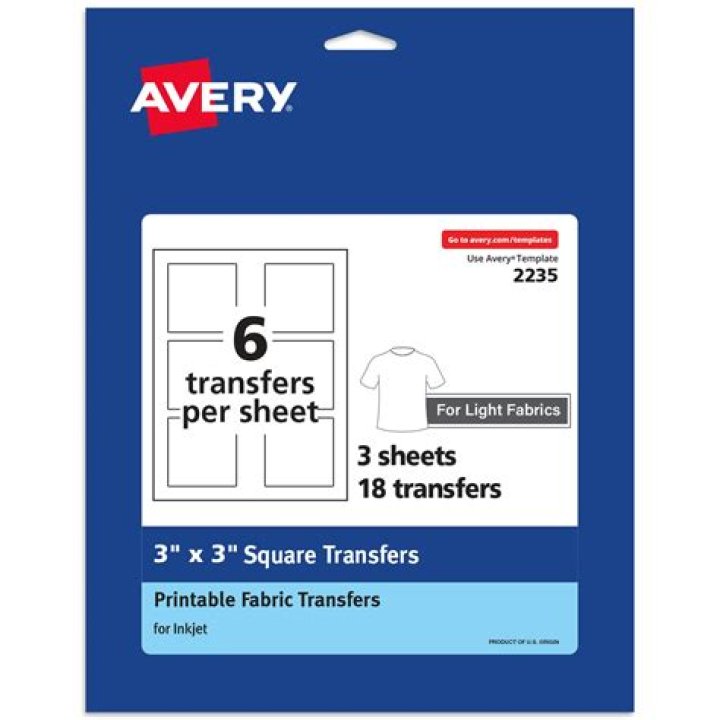 Is Avery Transfer Paper good