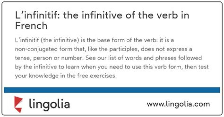 Is faire an infinitive in French