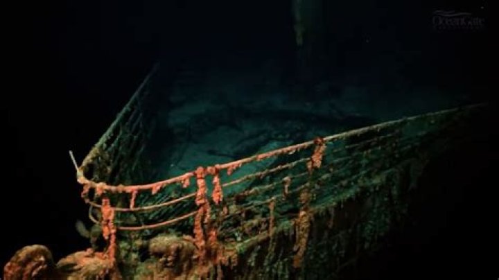 Is there footage of the Titanic sinking