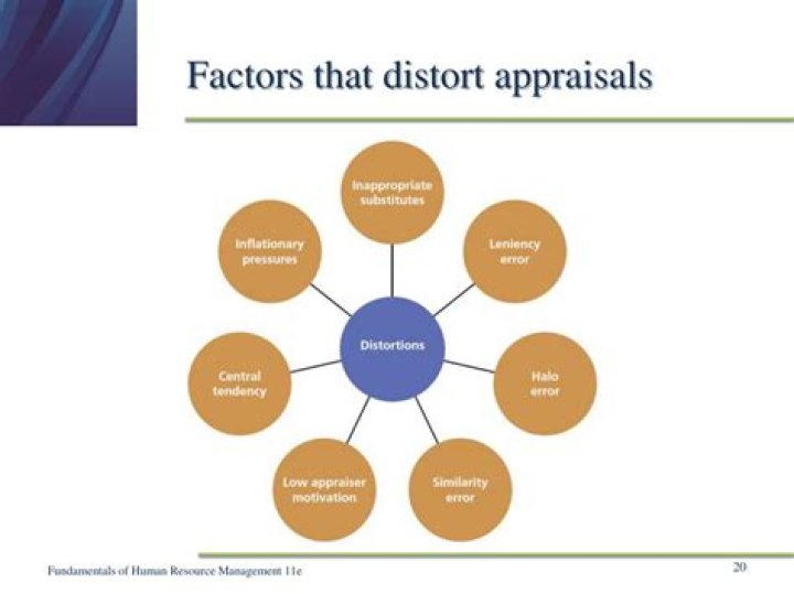 What are some of the major factors that distort performance appraisals