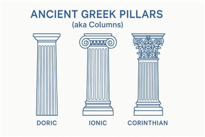 What are the capitals to the Greek columns