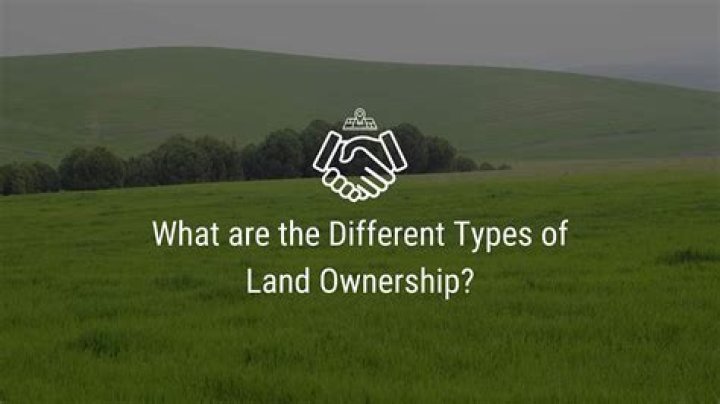 What are the different types of land ownership