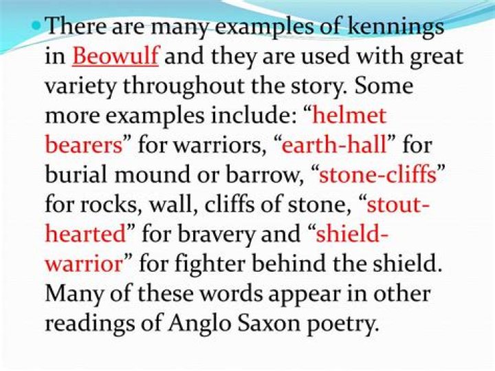 What are the Kennings in the Battle of Grendel