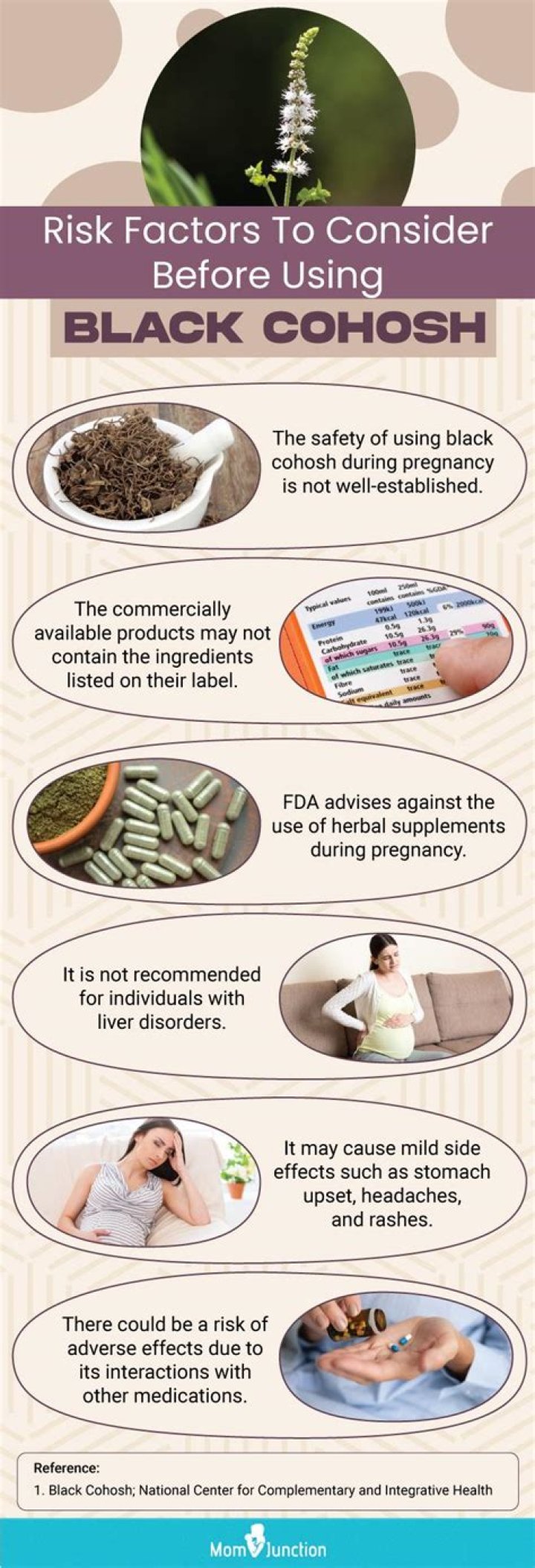 What are the side effects of black cohosh