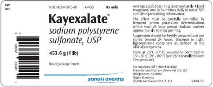 What are the side effects of Kayexalate