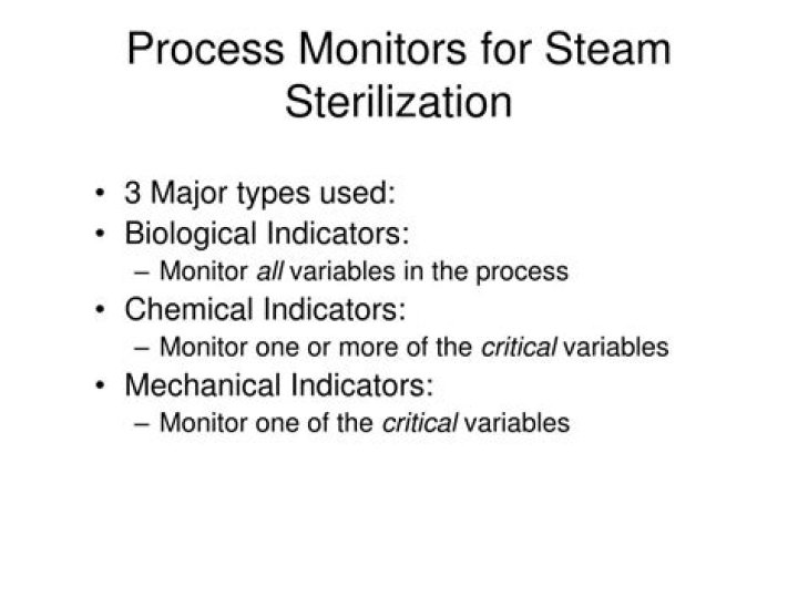 What are the three forms of sterilization monitoring