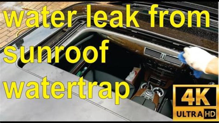 What causes a sunroof to leak