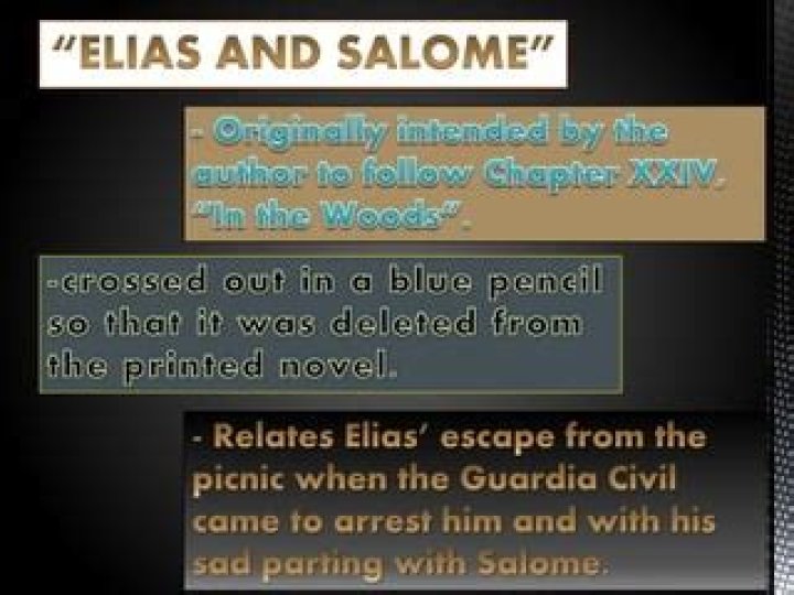 What chapter is Elias and Salome