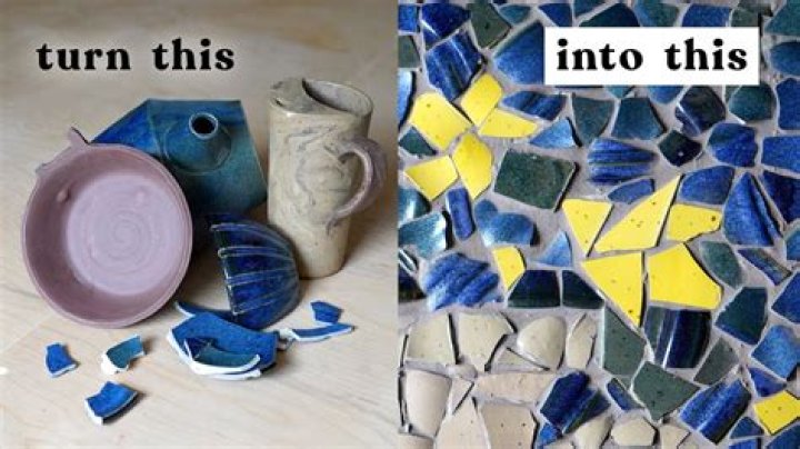What do you do with broken tile pieces