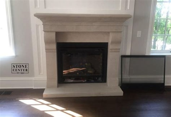 What do you use to clean a limestone fireplace