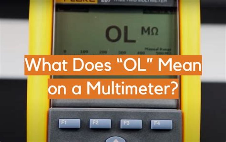 What does OL mean on moisture meter