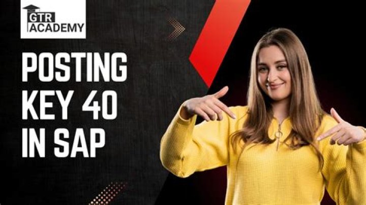 What does posting key 40 mean in SAP