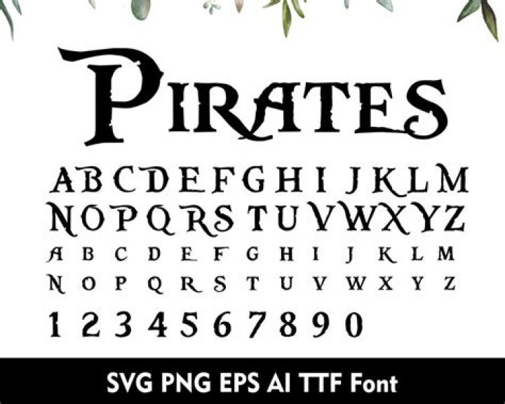 What font is used in pirate writing