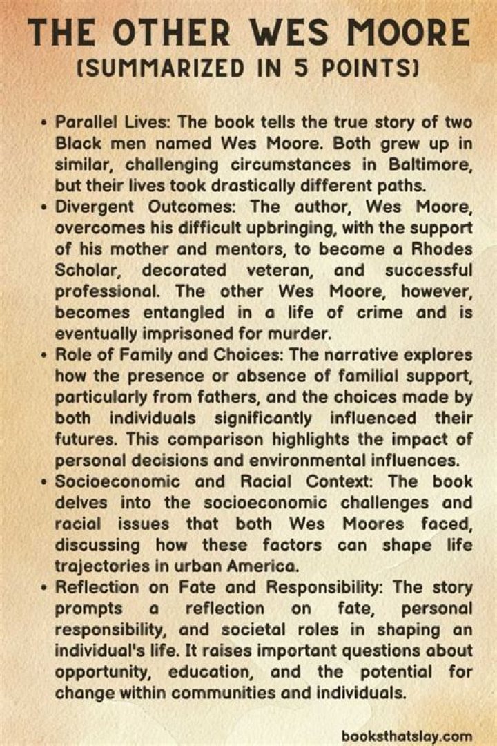 What happened in chapter 3 of the other Wes Moore