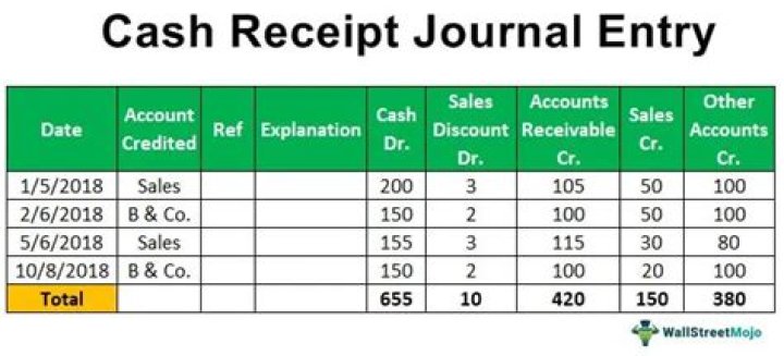 What information is recorded in the Details column of the cash receipts journal