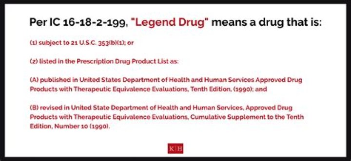 What is a legend drug example