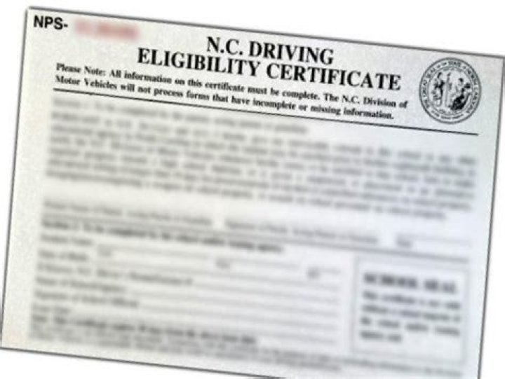 What is a NC driving eligibility certificate