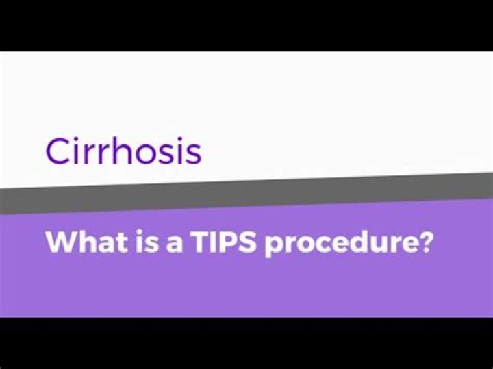 What is a TIPS procedure for cirrhosis
