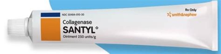 What is collagenase Santyl ointment used for