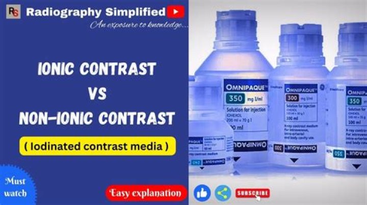 What is nonionic contrast
