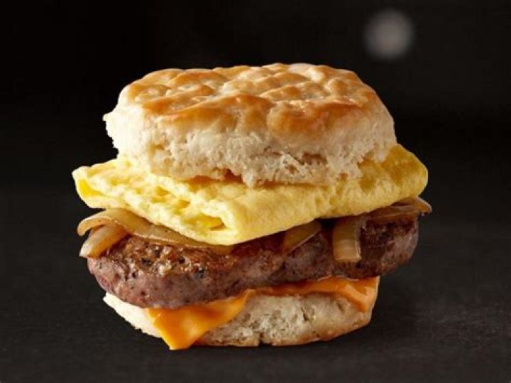 What is on a McDonalds Steak egg and cheese biscuit