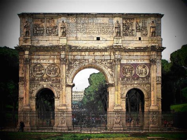 What is on the Arch of Titus