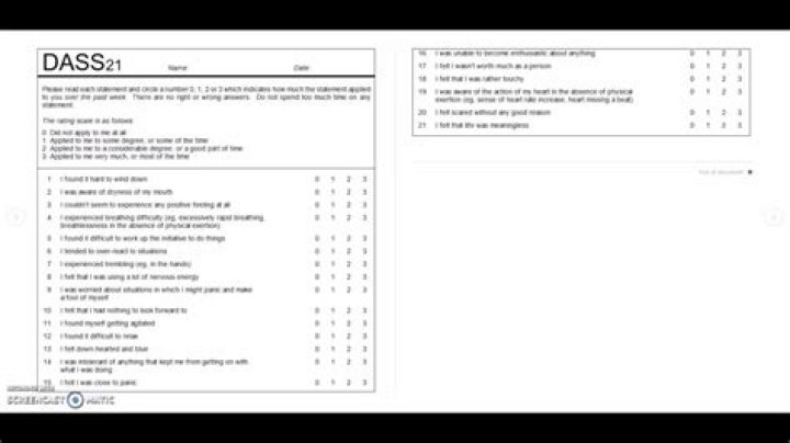 What is the Dass assessment