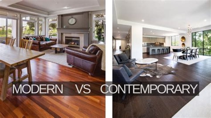 What is the difference between modern and contemporary design