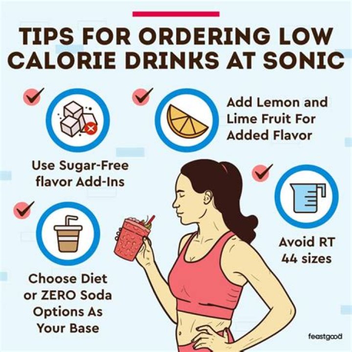 What is the lowest calorie drink at sonic