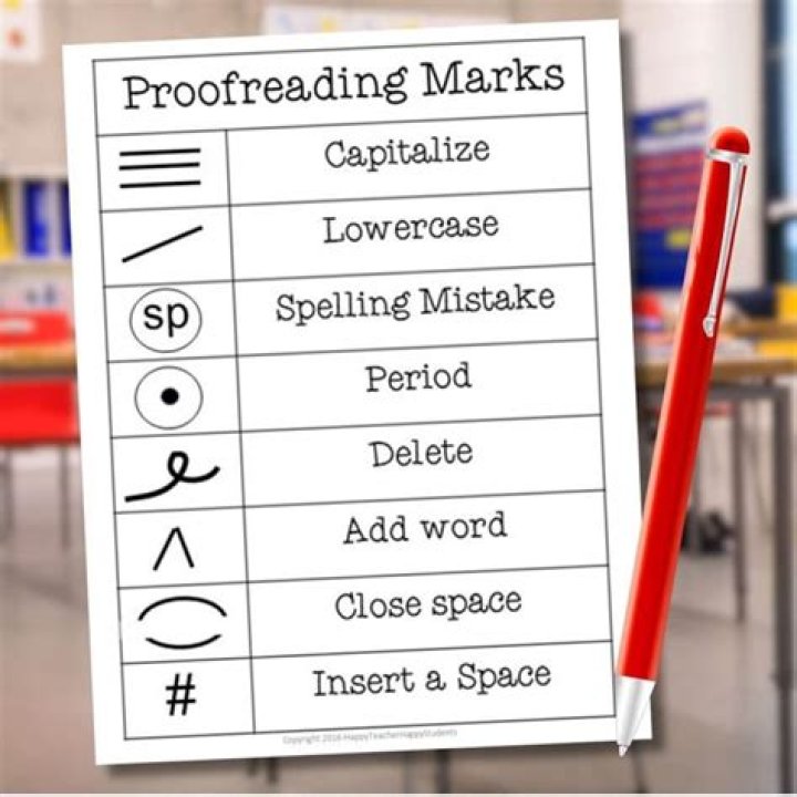 What is the proofreading mark for misspelled word