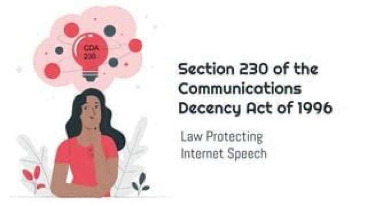 What protection does section 230 of the Communications Decency Act of 1996 provide