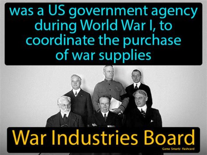 What was the goal of the War Industries Board during ww1