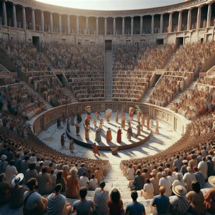 What was the Greek Theatre made of