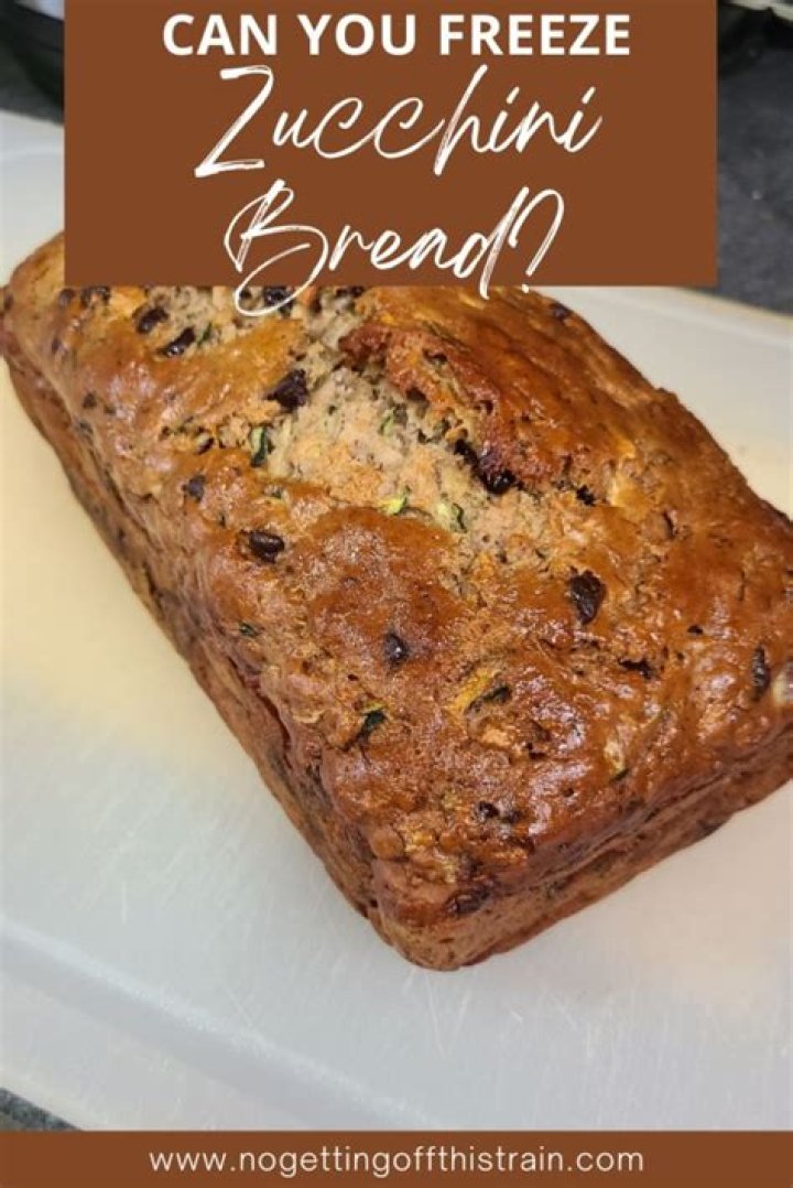 Whats the best way to freeze zucchini bread