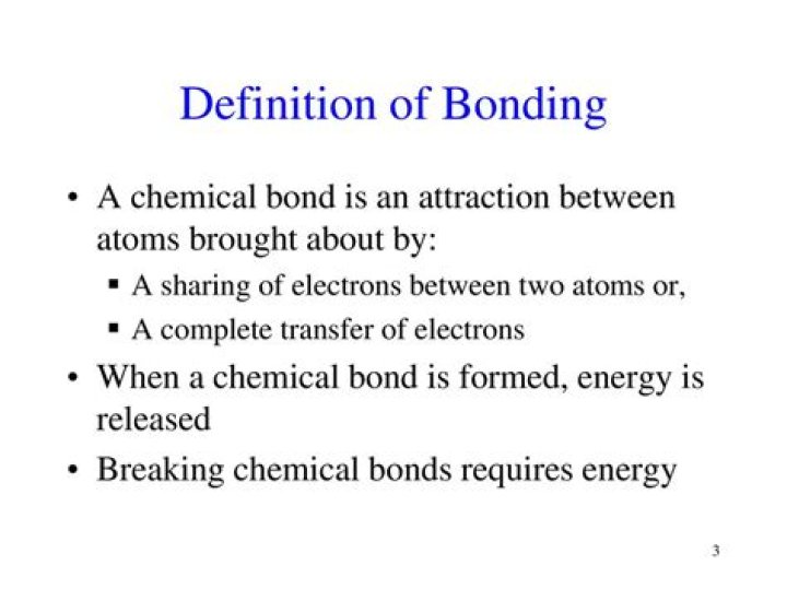When a chemical bond is formed energy is