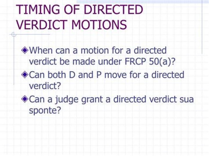 When can you move for a directed verdict