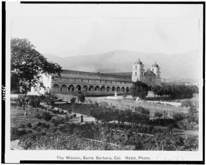 When was the Mission Santa Barbara destroyed