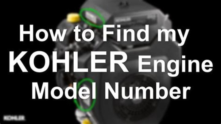 Where is the model number on a Kohler sink