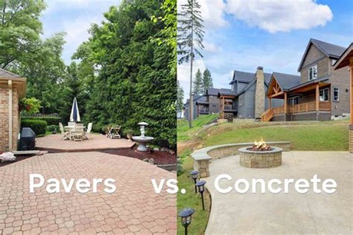 Which is cheaper patio pavers or concrete