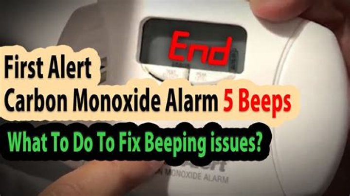 Why does my carbon monoxide detector randomly beep